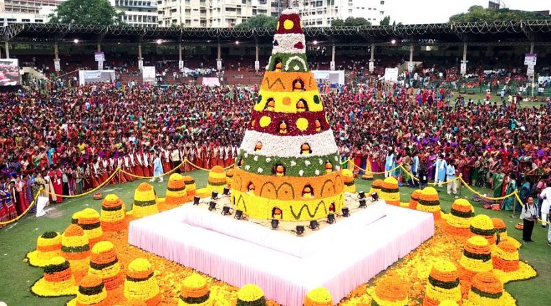 Bathukamma in Hyderabad